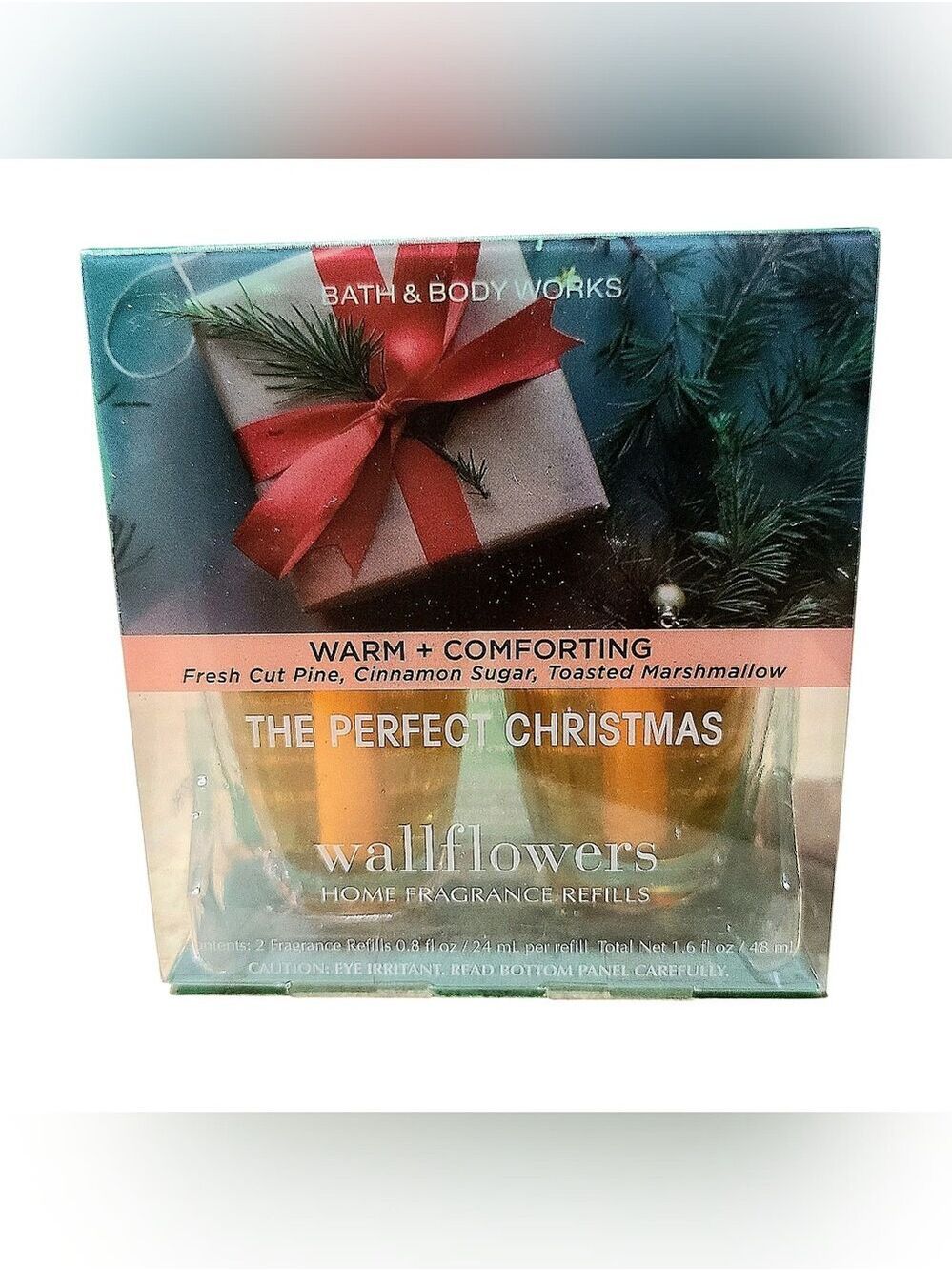 THE PERFECT CHRISTMAS HOME FRAGRANCE WALLFLOWER REFILLS 2-PACK BATH & BODY WORKS